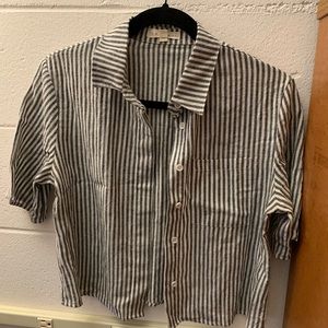 PacSun button up cropped top